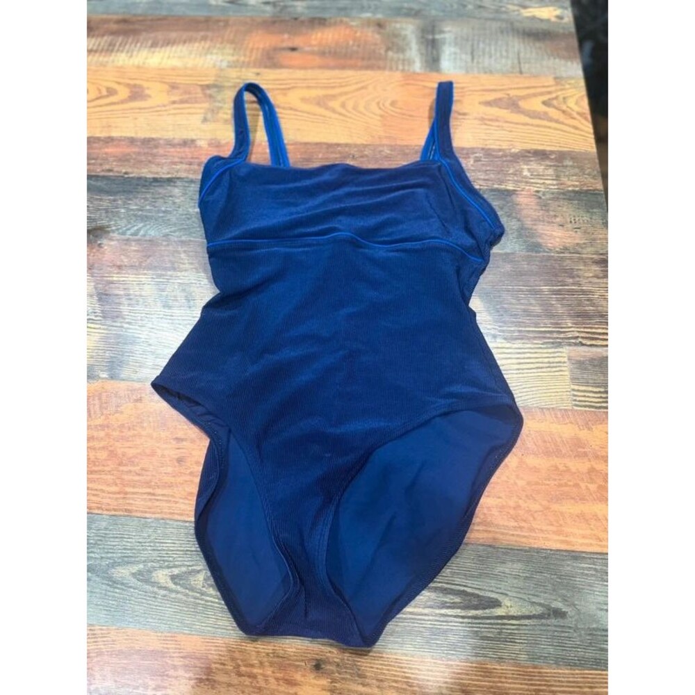 Vintage Cole of California One Piece Blu Swisuit size 16